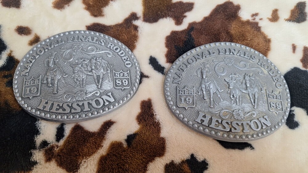 Hesston NFR National Finals Rodeo 89 Western Belt Buckles